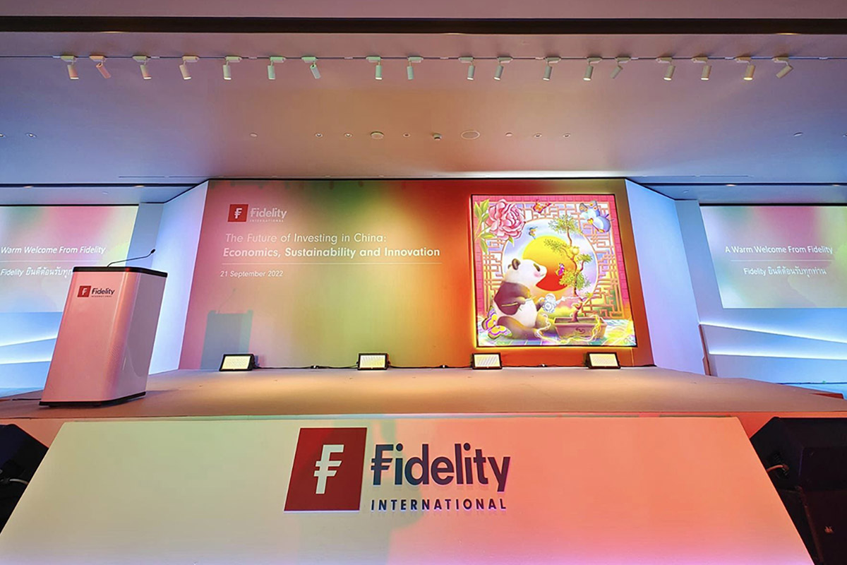 Corporate incentive travel conference LED stage